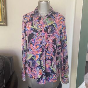 Lauren Ralph Lauren Women Shirt Size L Multicolor